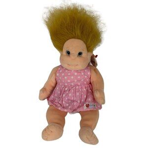 TY Beanie Kids Precious Plush Soft Doll 10 inch Blonde Hair with Tag Vtg 1993